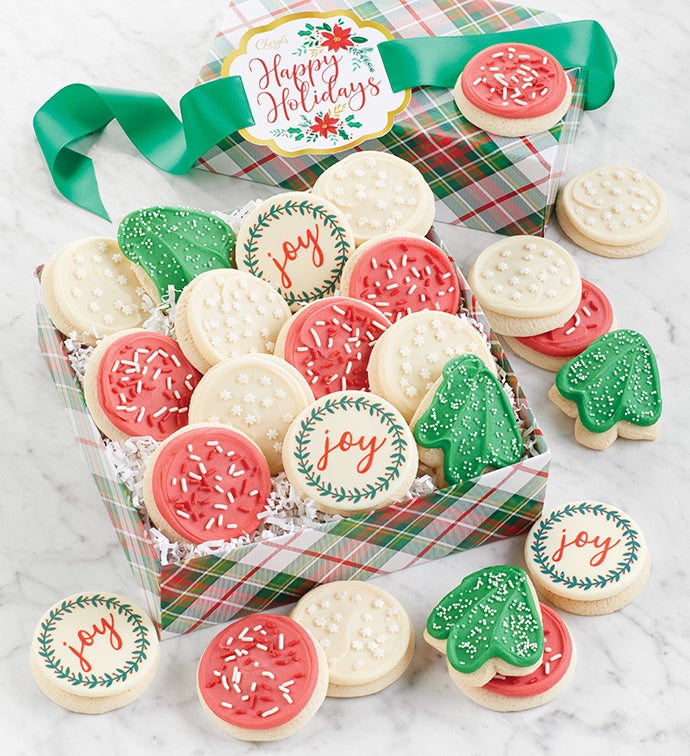 Traditional Cut-Out Cookie Gift Boxes - Christmas gifts for foodies